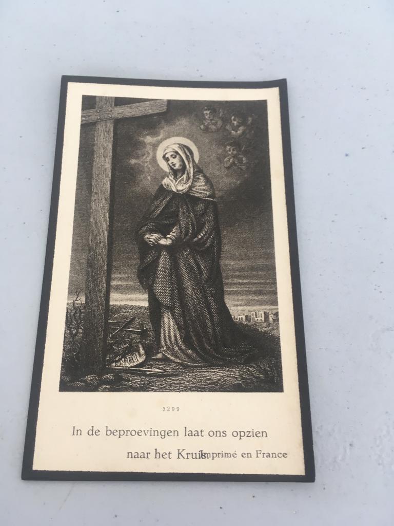 Doodsprentje 1944., Verzamelen, Bidprentjes en Rouwkaarten, Ophalen