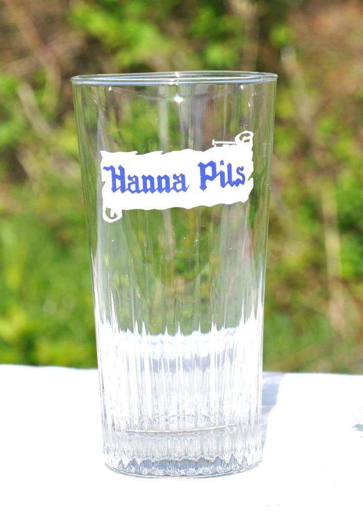 verre a biere hanna pils 25 cl, Collections, Enlèvement ou Envoi, Comme neuf, Verre ou Verres, Autres marques