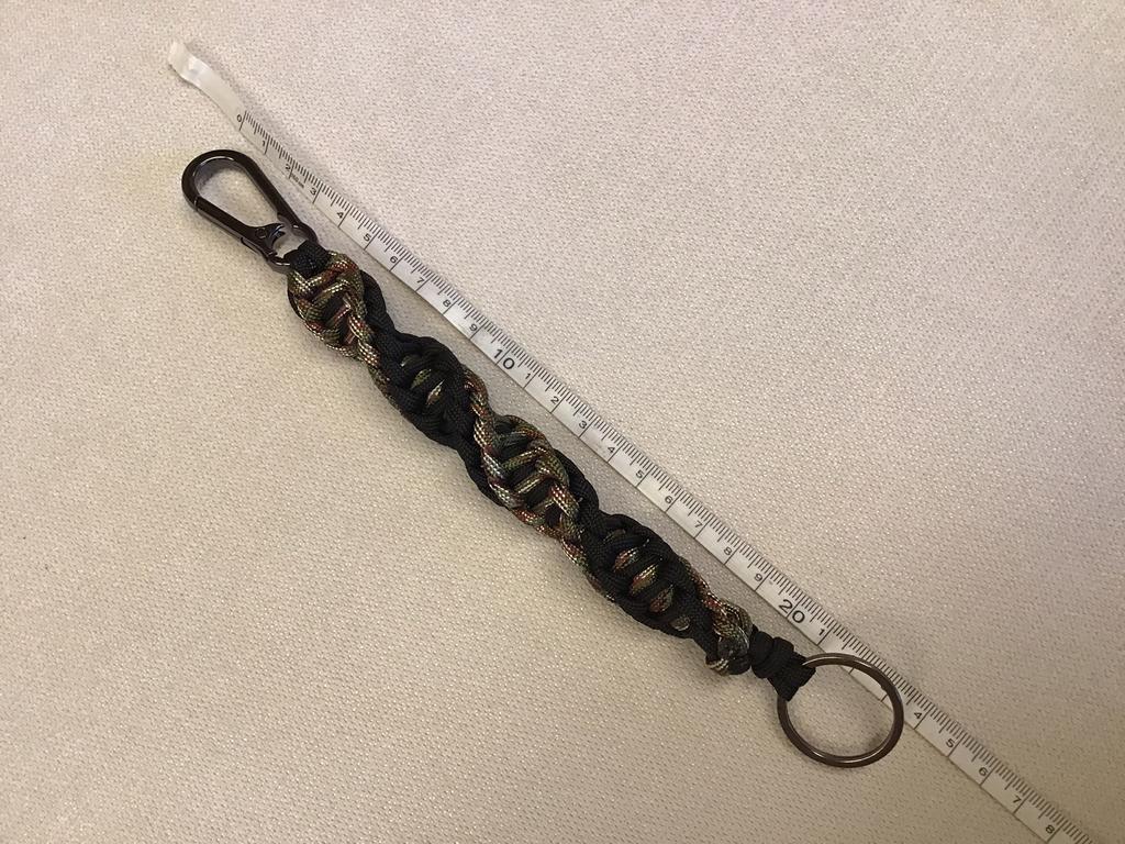 Handgemaakte paracord sleutelhanger met karabijnhaak, Ophalen of Verzenden, Nieuw