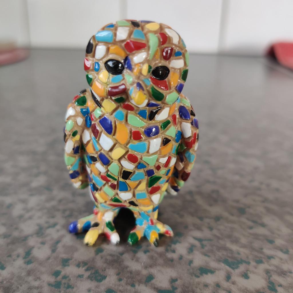 Mosaïque en forme de hibou, Enlèvement, Comme neuf, Animal