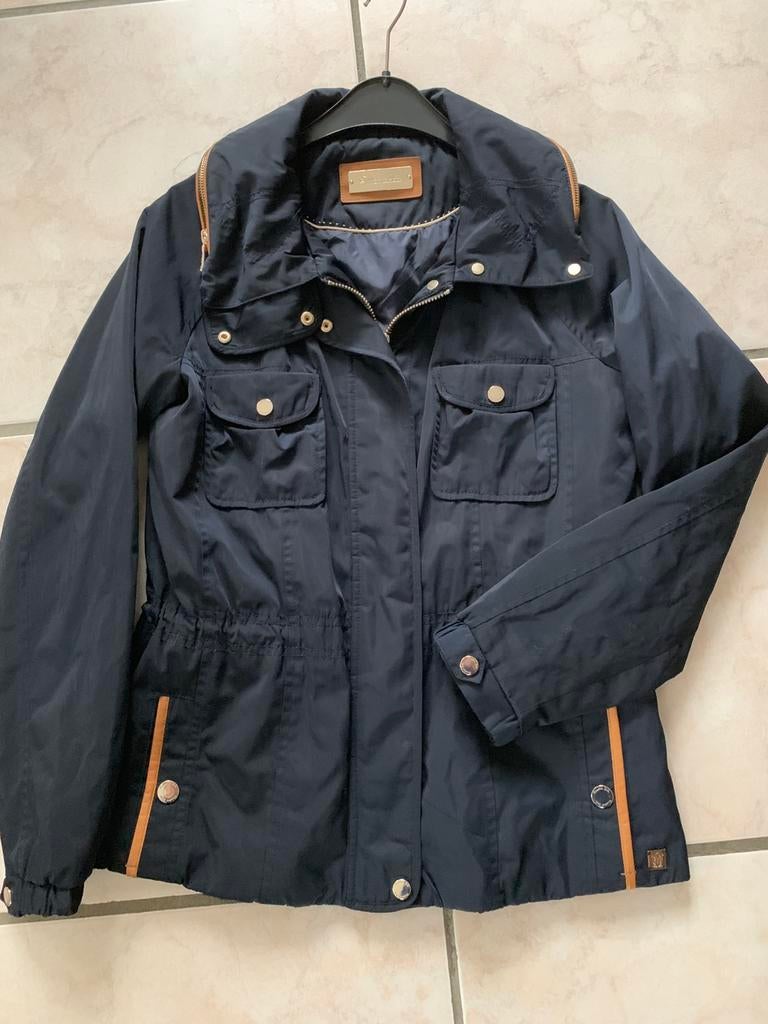 Regenjas Massimo Dutti S donkerblauw mooie afwerking en, Ophalen of Verzenden