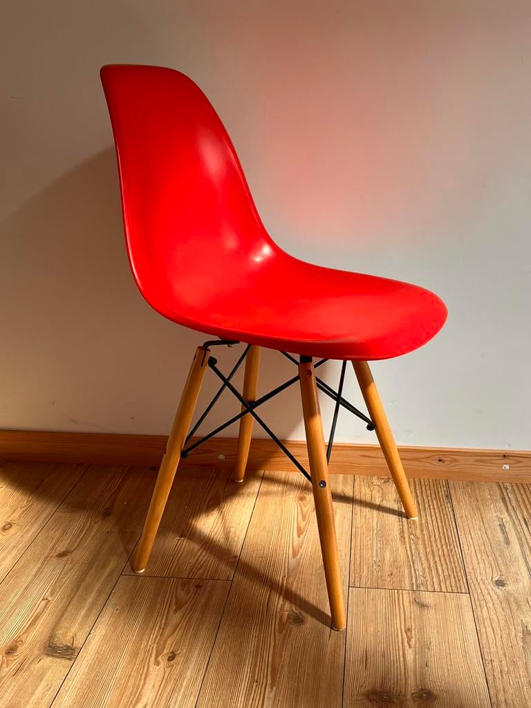 Rode kuipstoel, Huis en Inrichting, Stoelen, Gebruikt, Eén, Rood, Ophalen