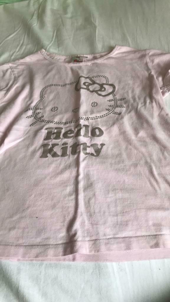 Hello kitty t shirt, Ophalen of Verzenden, Zo goed als nieuw, Korte mouw, Roze