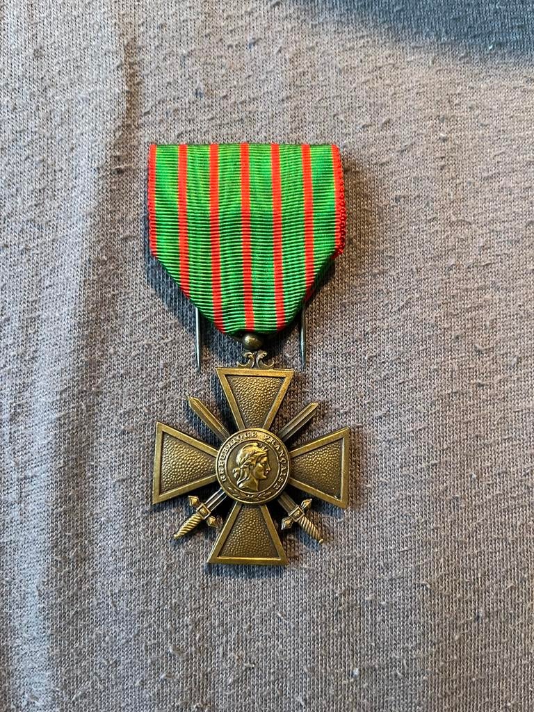 Franse medaille 1914-1918, Verzamelen, Verzenden, Landmacht, Lintje, Medaille of Wings
