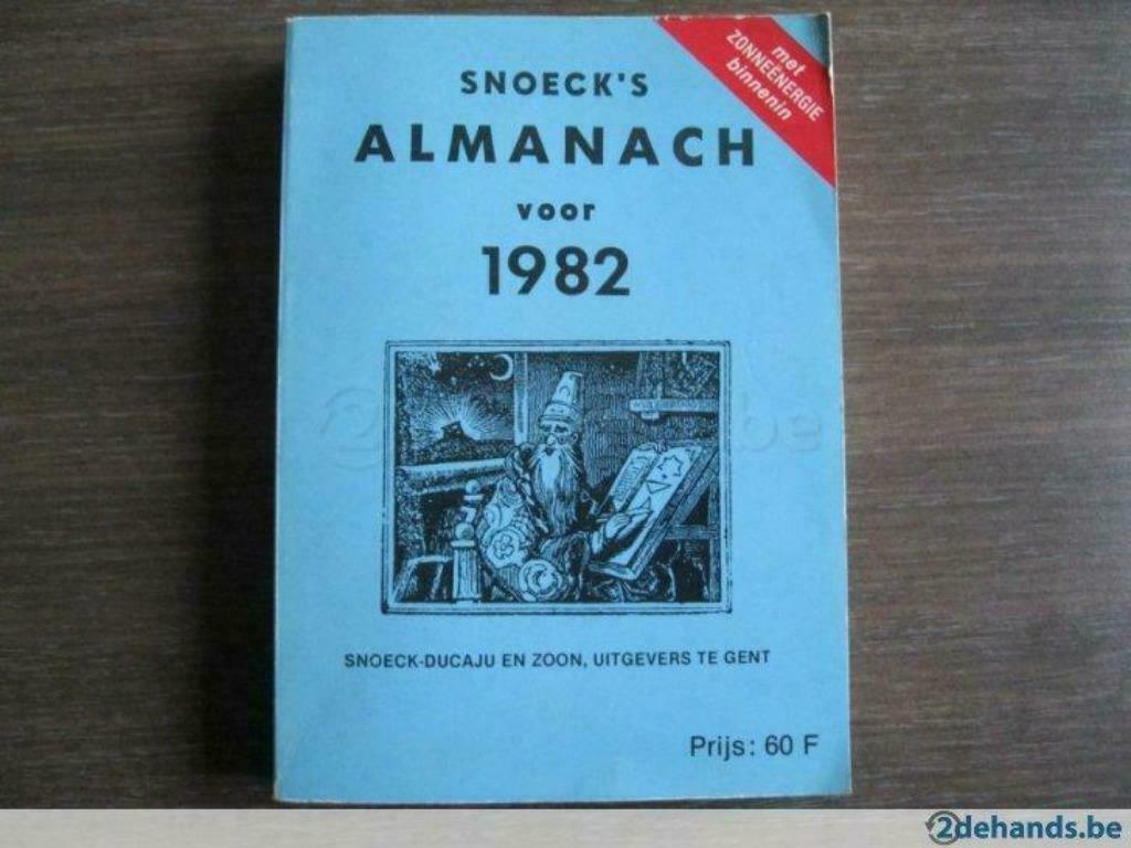 Snoeck's Almanach 1982 RARE, Ophalen of Verzenden, Zo goed als nieuw, Catalogus