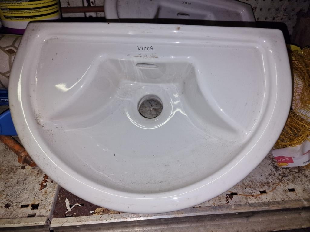 Lavabo, WC, 2e, Bricolage & Construction, Sanitaire, Enlèvement ou Envoi, Comme neuf, Lavabo