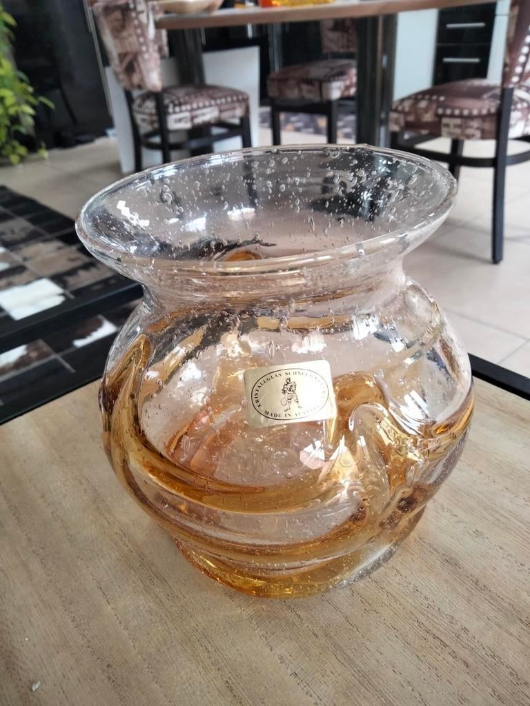 Kristalglas Schneegattern  . Amber kleur . Oostenrijk, Antiek en Kunst, Antiek | Glaswerk en Kristal, Ophalen