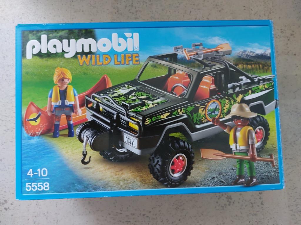 playmobil 5558 wild life pick-up 4x4, Ophalen of Verzenden, Zo goed als nieuw, Complete set
