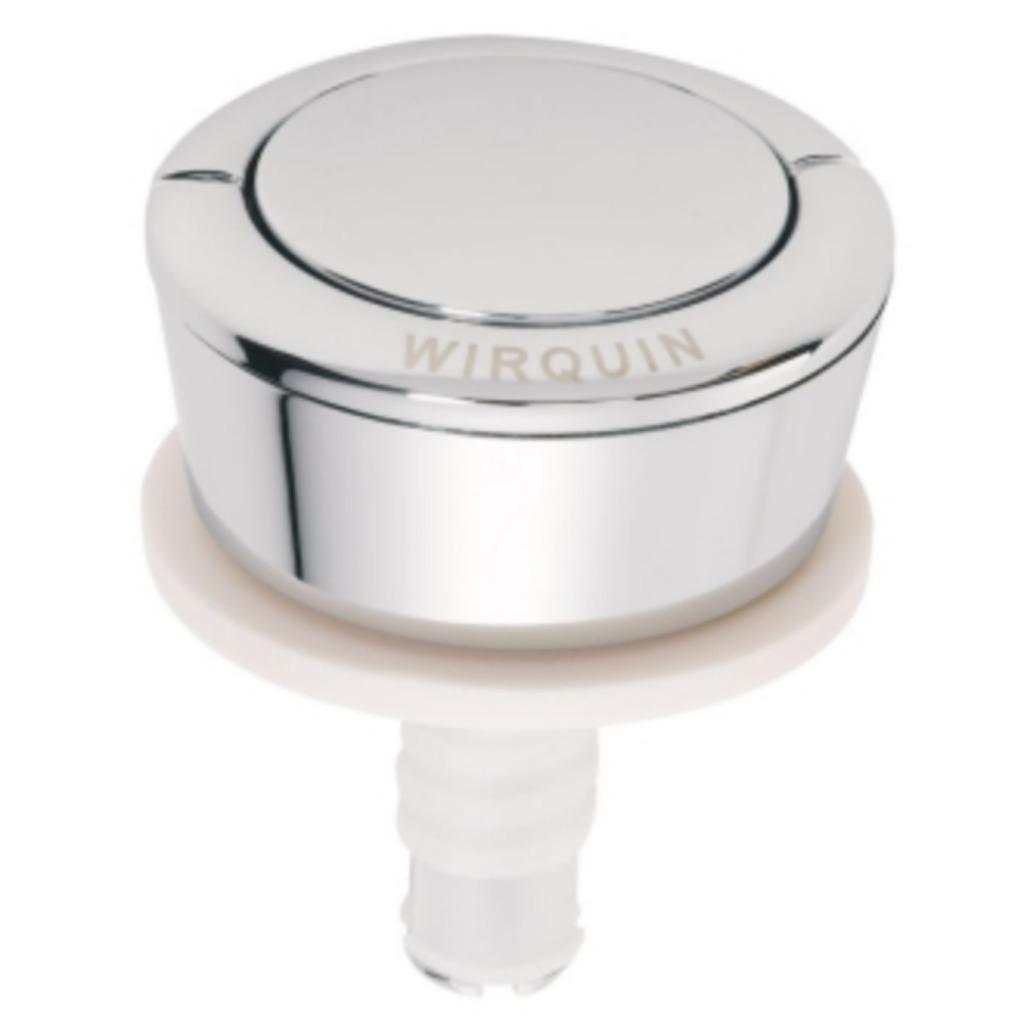 WIRQUIN   10724090    BOUTON CHASSE D EAU WC SIMPLE, Bricolage & Construction, Enlèvement ou Envoi, Neuf, Chrome