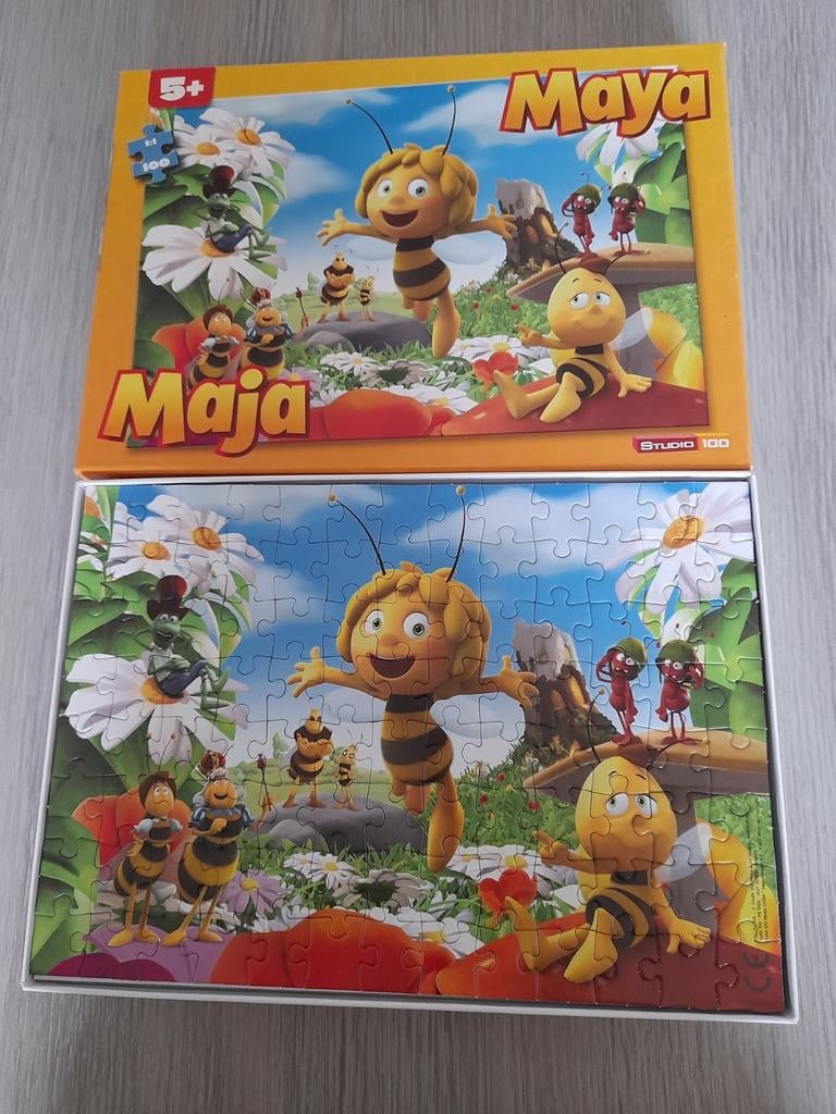 Maya puzzel 100 stukjes 5+, Ophalen of Verzenden, Meer dan 50 stukjes, Zo goed als nieuw, 4 tot 6 jaar