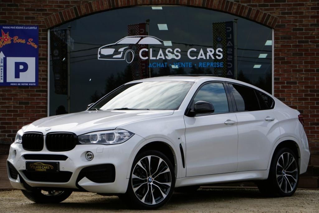 BMW X6 3.0 dAS PACK M TOIT OUVRANT AUTO CAM CARNET EuR 6B, Auto's, BMW, Automaat, 2993 cc, Wit, Bedrijf