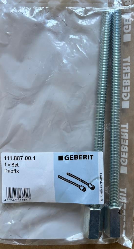 Geberit Duofix wandanker verlenging 111.887.00.1, Doe-het-zelf en Bouw, Ophalen of Verzenden, Nieuw