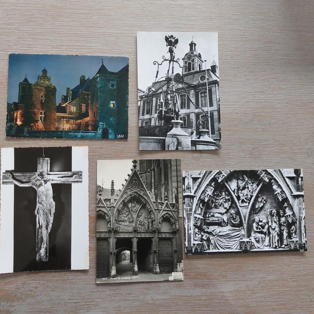 5 postkaarten van Hoei (Huy), Collections, Cartes postales | Belgique, Enlèvement ou Envoi