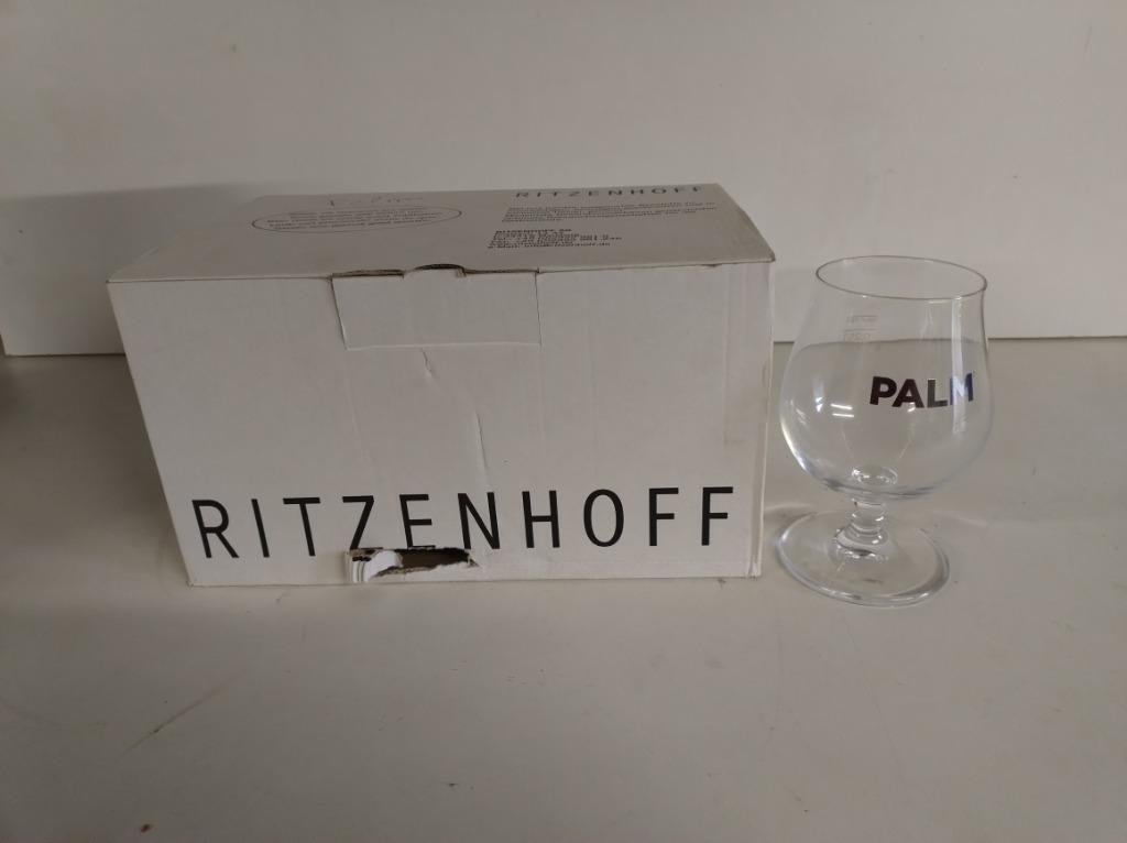 Bierglazen Palm 25 cl - 6 stuks, Ophalen of Verzenden, Nieuw, Palm