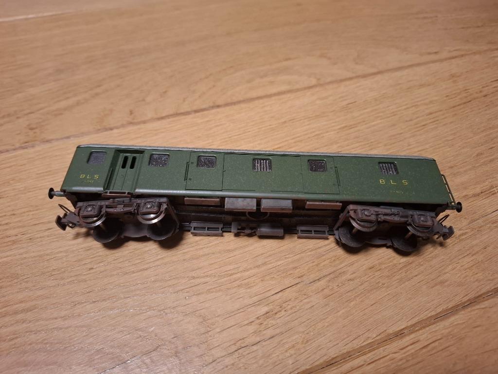 Klein Modellbahn 382 - fourgon patiné BLS, Enlèvement, Utilisé, Wagon, Autres marques