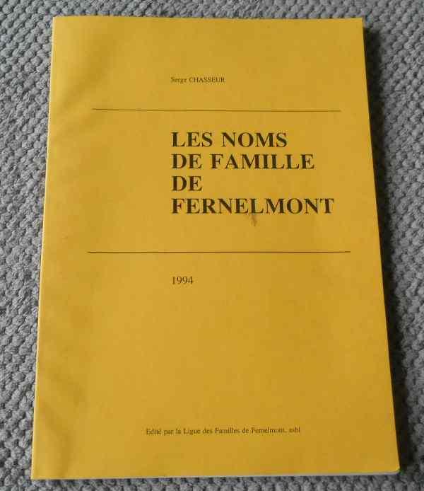 Les noms de famille de Fernelmont (Serge Chasseur), Enlèvement ou Envoi, Utilisé