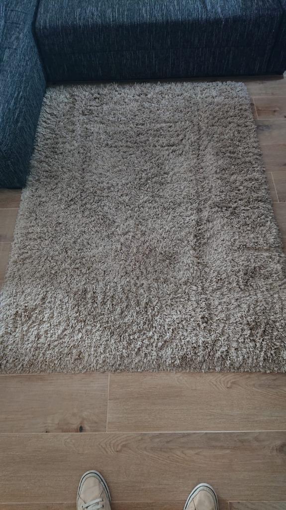 Tapijt voor woonkamer of slaapkamer (170x125), Ophalen, 100 tot 150 cm, Beige, Zo goed als nieuw