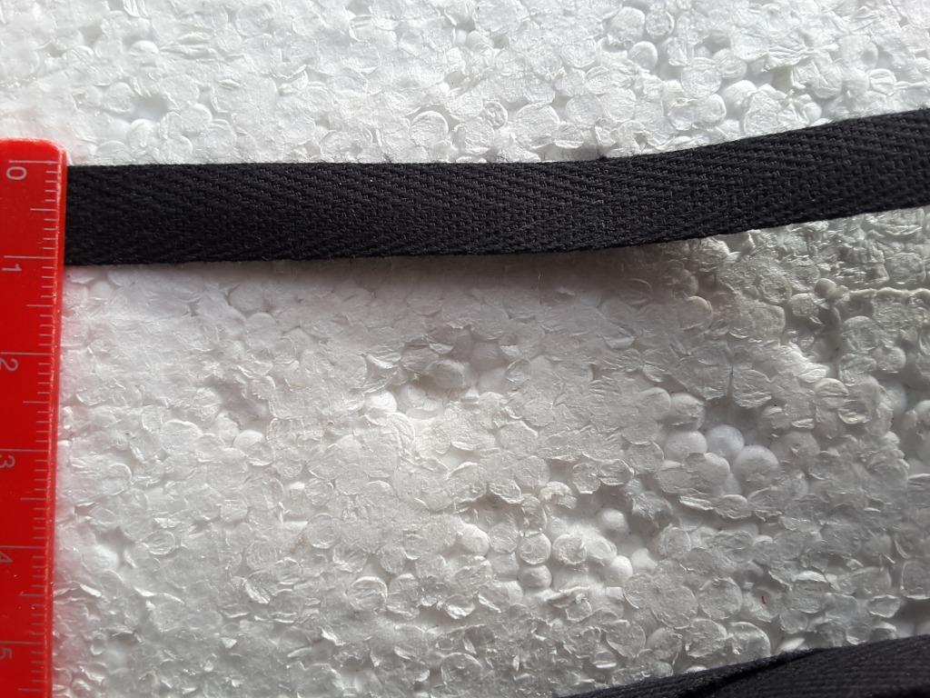 zwart twill koordlint 10 mm 100% katoen Prym 5251, Hobby en Vrije tijd, Naaien en Fournituren, Ophalen of Verzenden, Nieuw, Lint, Band of Elastiek
