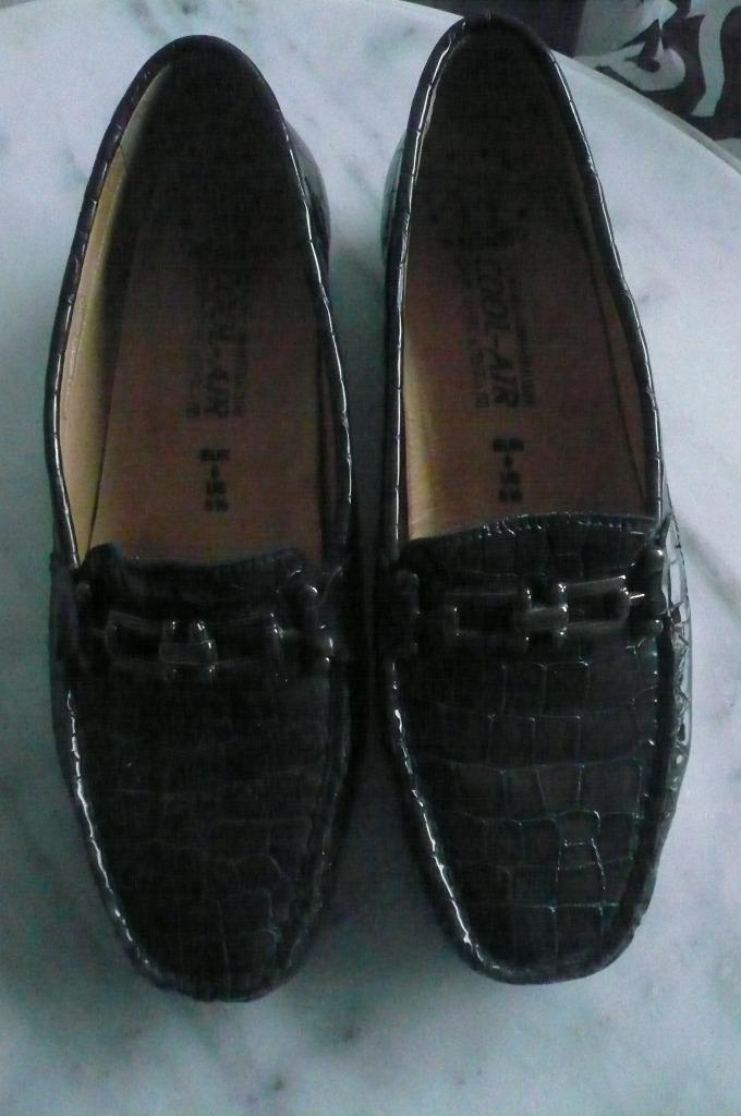 Mephisto bruin/zw lederen moccassins, Ophalen, Zo goed als nieuw, Bruin