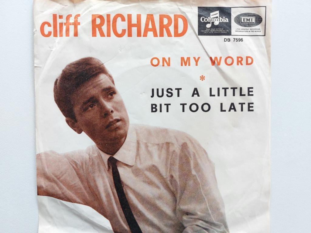Cliff Richard - On My Word (1965-U.K. pers.), Cd's en Dvd's, Vinyl Singles, Ophalen of Verzenden, Pop