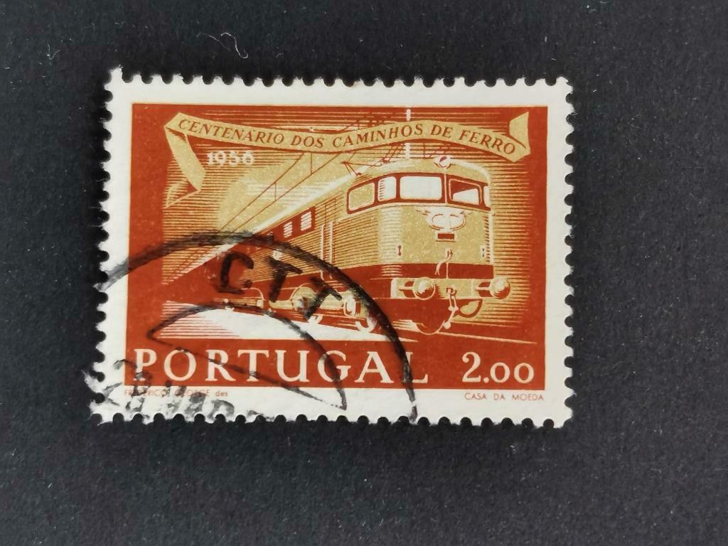 Portugal 1956 - train / chemins de fer, Envoi, Portugal, Affranchi