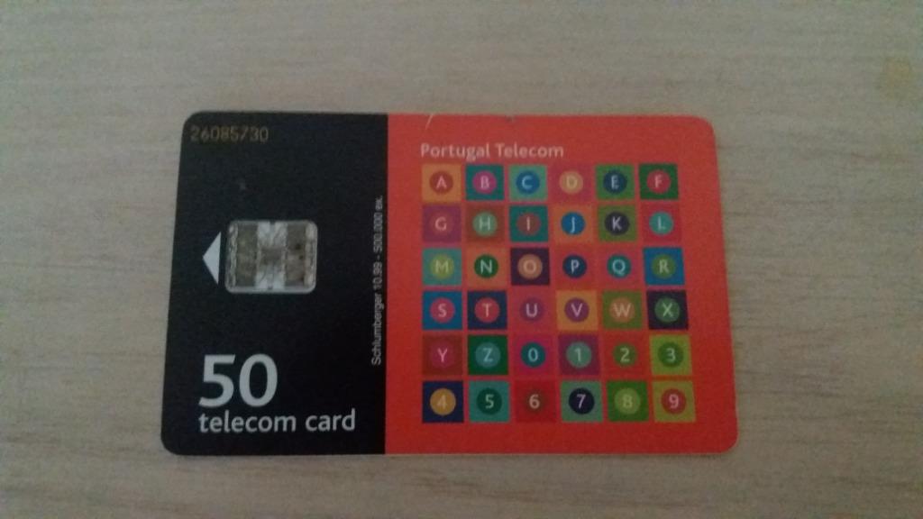 carte téléphonique à puce Portugal 50 card vintage, Enlèvement ou Envoi