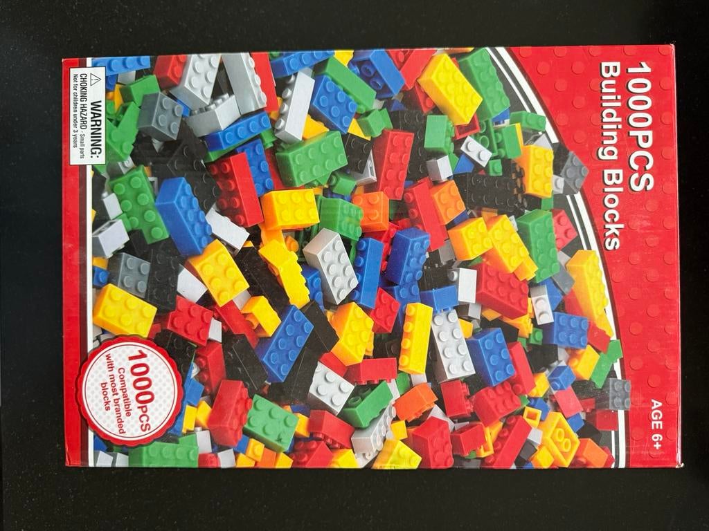 Bricks bouwstenen, doos 1000 stuks, past op lego, ongeopend, Kinderen en Baby's, Ophalen, Zo goed als nieuw, Lego