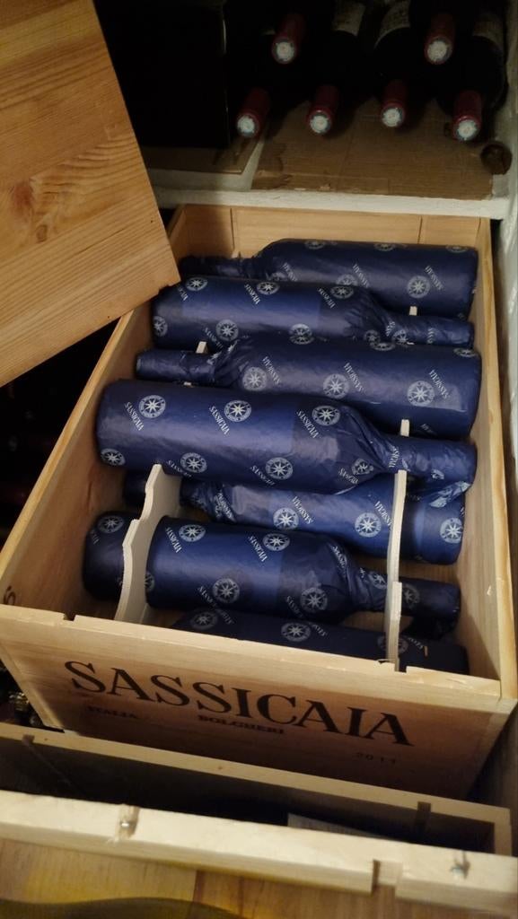 Sassicaia verschillende jaargangen, Ophalen of Verzenden, Zo goed als nieuw