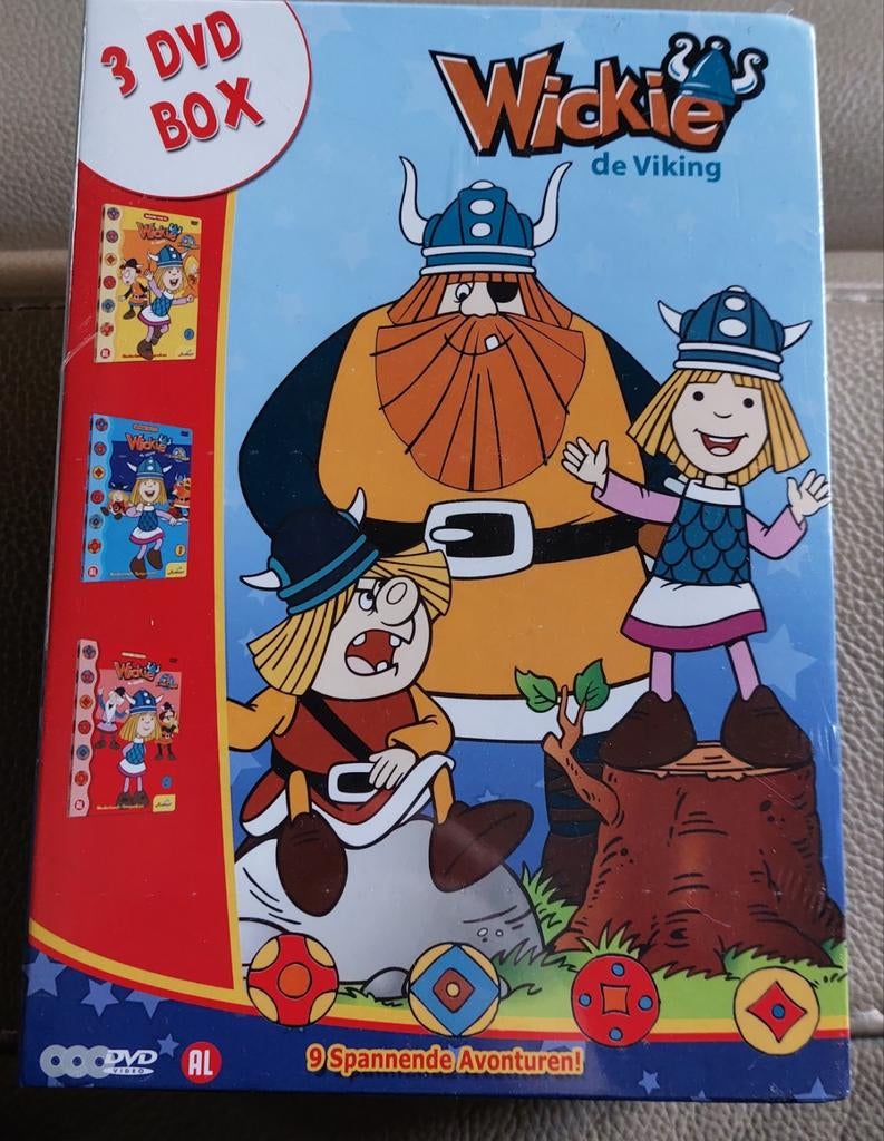 DVD - WICKIE DE VIKING  3 DVD BOX, Avontuur, Alle leeftijden, Boxset, Ophalen of Verzenden