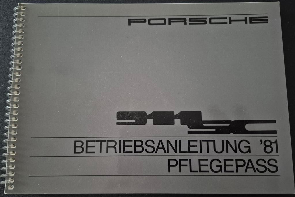 Manuel d'utilisation de la Porsche 911sc 1981 neuve., Enlèvement ou Envoi