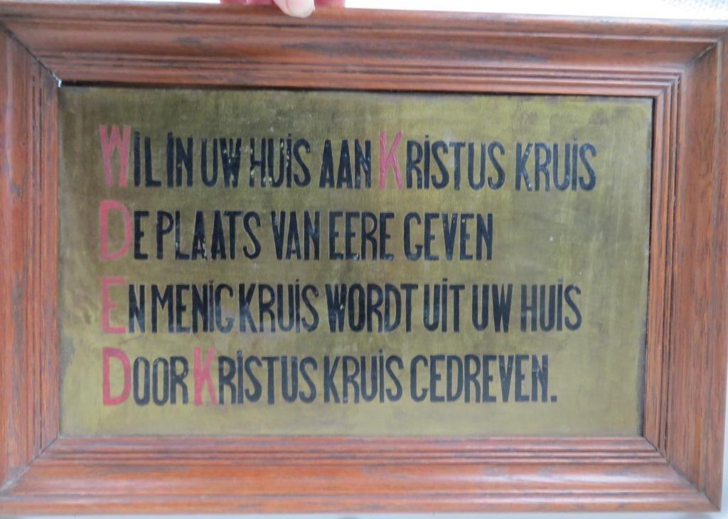 spreuken en gezegden oude kader met tekst, Huis en Inrichting, Woonaccessoires | Tekstborden en Spreuken, Ophalen of Verzenden