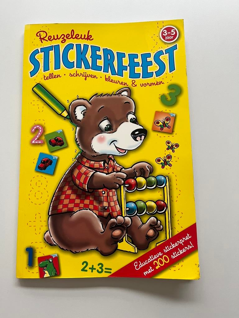 Tellen, schrijven, kleuren en vormen EN stickers, Kinderen en Baby's, Ophalen of Verzenden, Nieuw, Knutselen