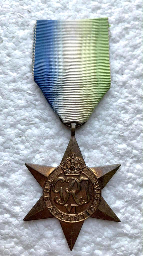 Medaille, Groot-Brittannië, ATLANTIC Star, 1939-45, WO2, Verzamelen, Ophalen of Verzenden, Marine, Lintje, Medaille of Wings