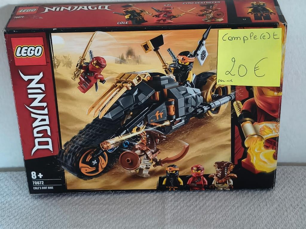 Lego Ninjago 70672 La moto tout-terrain de Cole, Ophalen of Verzenden, Gebruikt, Lego
