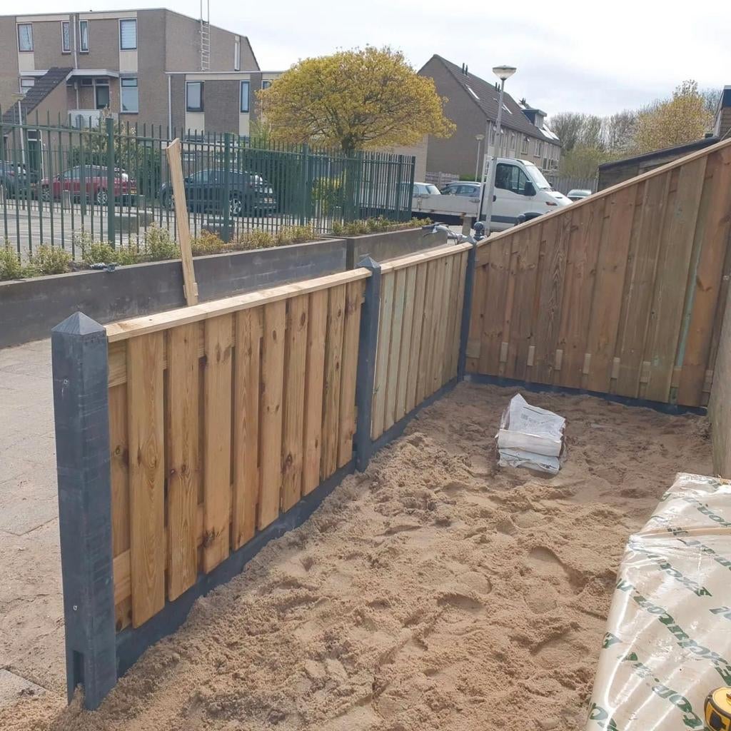 Schutting voordelig en vakkundig laten plaatsen, Ophalen of Verzenden, Nieuw, 6 meter of meer, 1 tot 2 meter