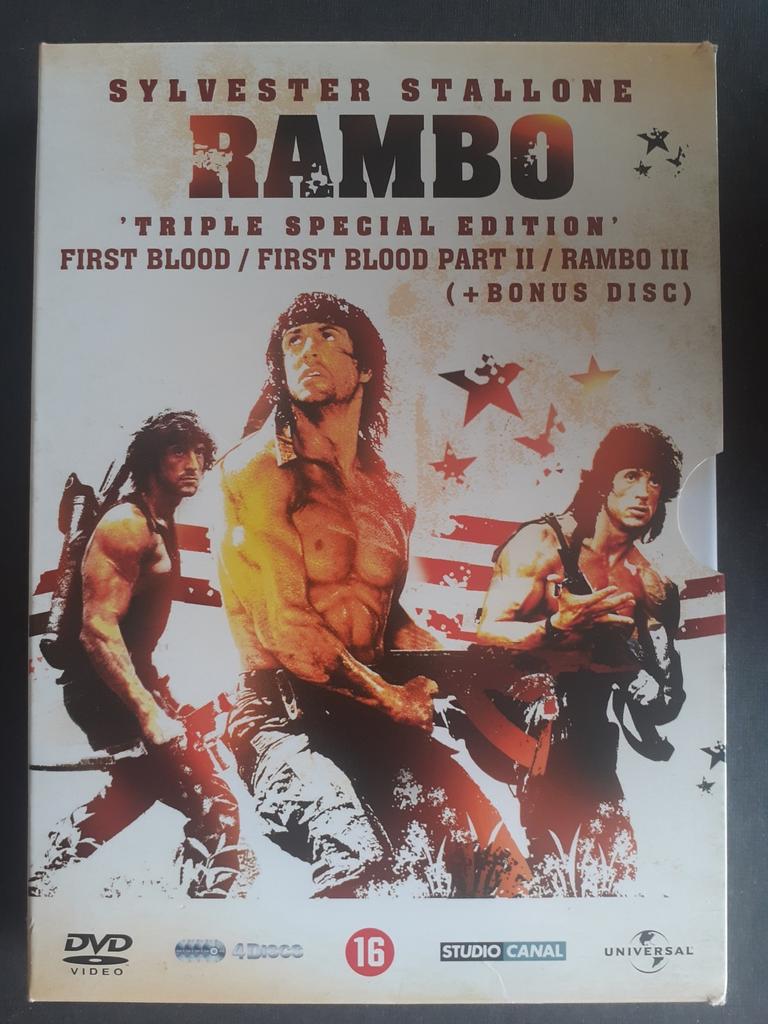 Rambo triple special edition - Sylvester Stallone, À partir de 16 ans, Enlèvement ou Envoi, Comme neuf, Action