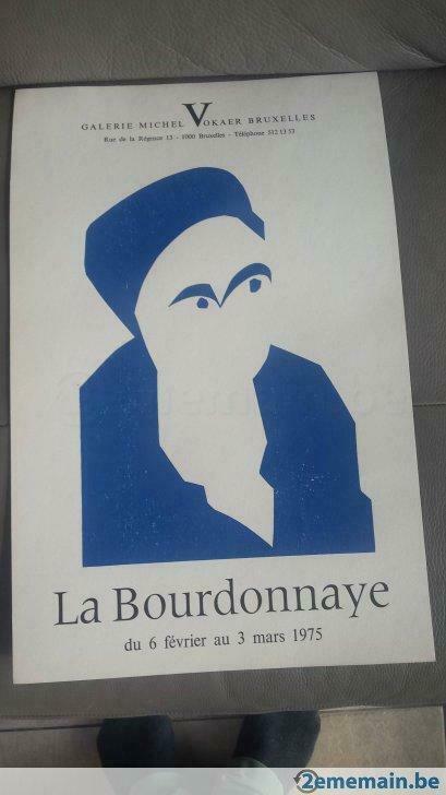 affiche La Bourdonnaye  - Galerie Vokaer - 1975, Neuf