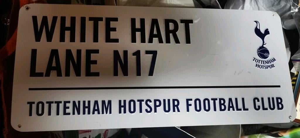 Panneau de rue du club de football de Tottenham Hotspur, Collections, Enlèvement ou Envoi, Comme neuf