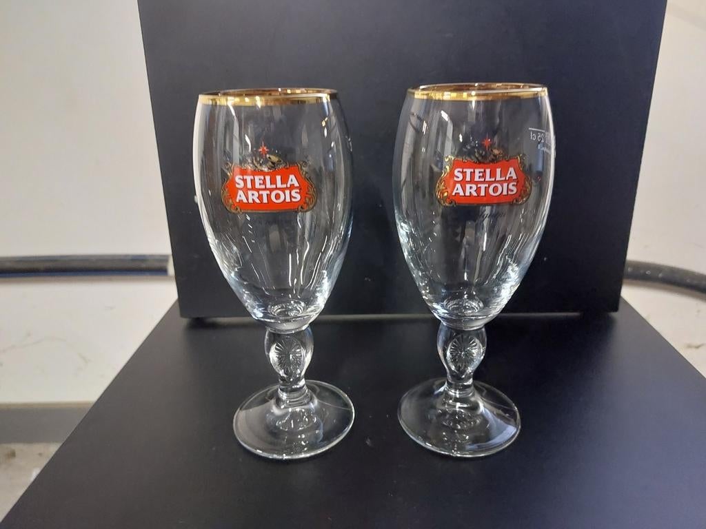 Stella artois bierglazen, Verzamelen, Ophalen of Verzenden, Zo goed als nieuw, Glas of Glazen, Stella Artois