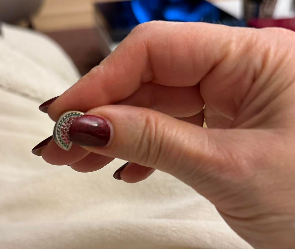 Charm Pandora en forme de morceau de pastèque, Enlèvement ou Envoi, Comme neuf, Argent, Pandora
