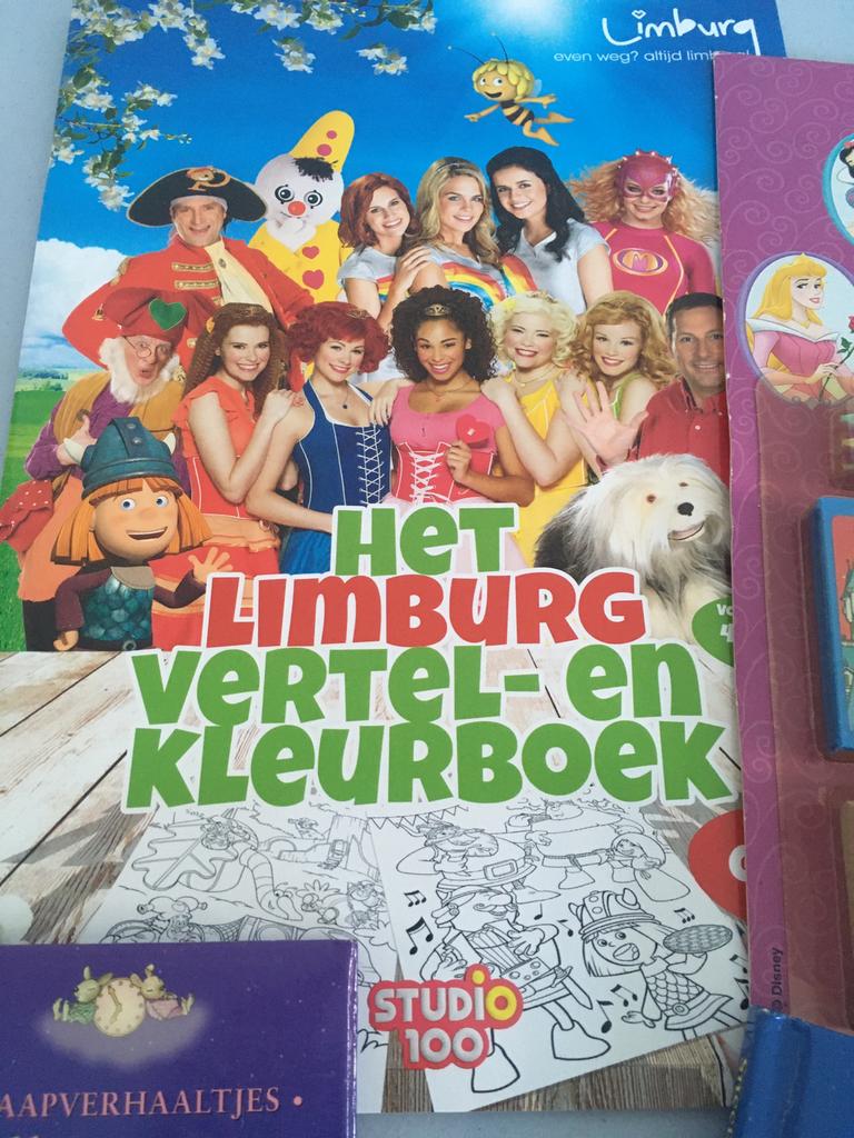 Kleurboek Studio 100 + Disney-stempels + 2 sprookjes NIEUW., Ophalen