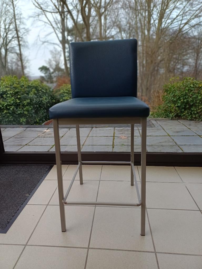 Hoge stoel, Huis en Inrichting, Stoelen, Ophalen, Gebruikt, Blauw, Eén