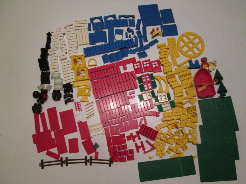Lego ; lot lego met blokjes plaatjes en delen van Fabuland, Enlèvement ou Envoi, Utilisé, Briques en vrac, Lego
