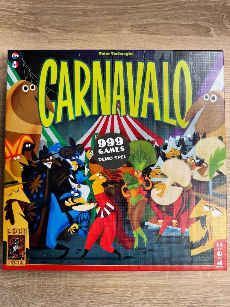 Carnavalo - bordspel, Een of twee spelers, Ophalen, Gebruikt, 999 Games