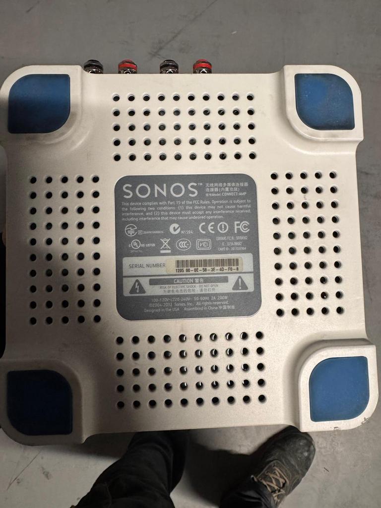 Sonos connect amp + voedingskabel, Enlèvement, Utilisé