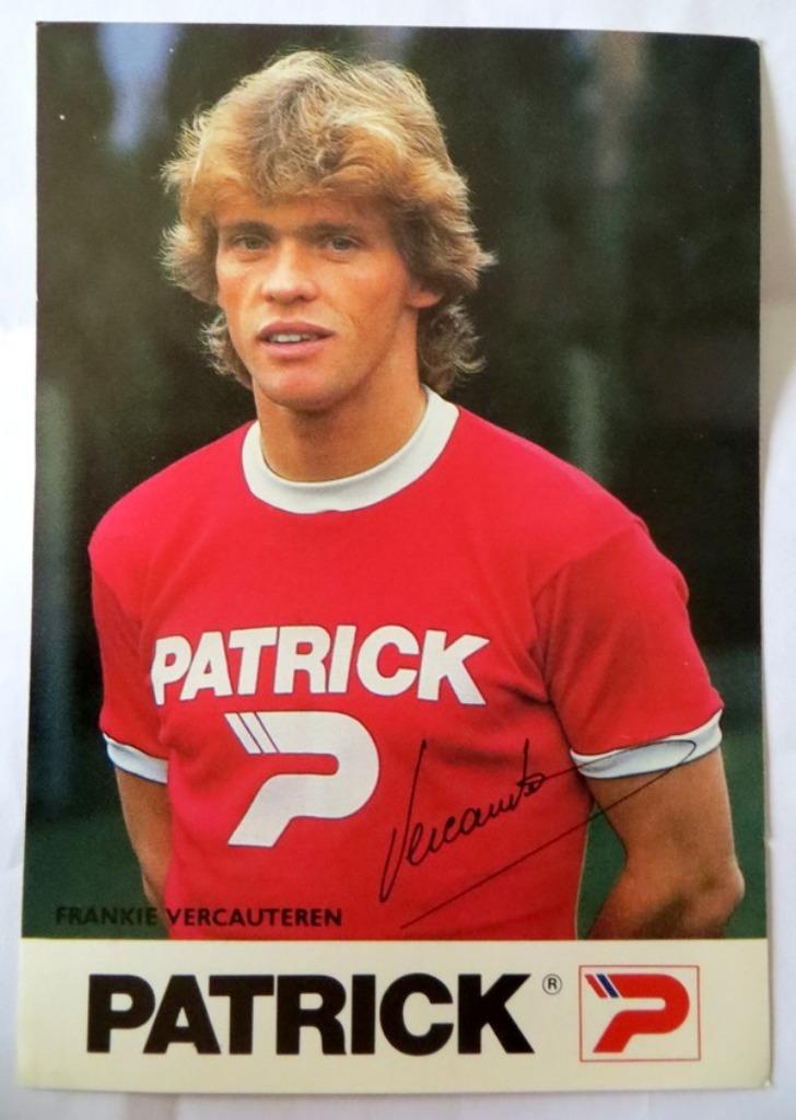 RSCA ANDERLECHT CARTE FRANKY VERCAUTEREN - PATRICK SIGNEE, Collections, Articles de Sport & Football, Envoi, Comme neuf, Autres types