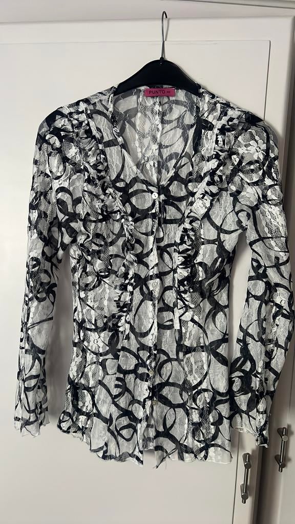 Blouse Punto, Kleding | Dames, Maat 38/40 (M), Blauw, Ophalen of Verzenden, Zo goed als nieuw