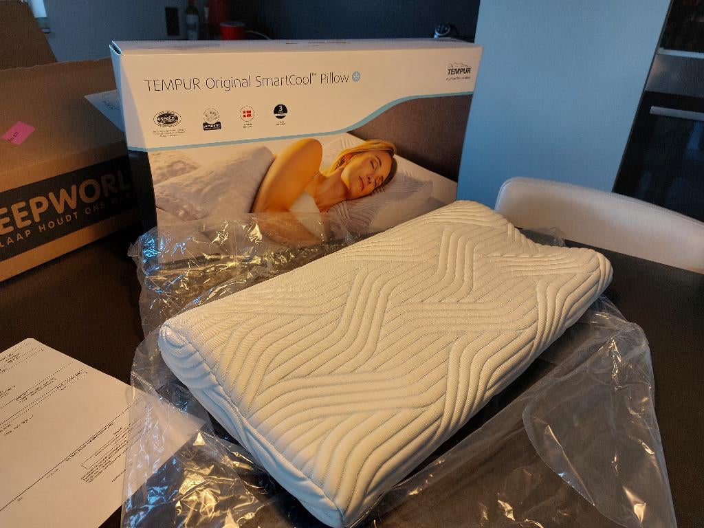 TEMPUR Original Smartcool Queen/Dames nieuw hoofdkussen, Ophalen, Eenpersoons, Wit, Nieuw