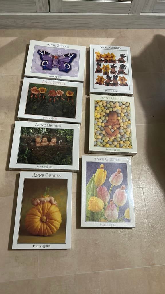 7 puzzles neufs Anne Geddes, Kinderen en Baby's, Ophalen of Verzenden, Zo goed als nieuw