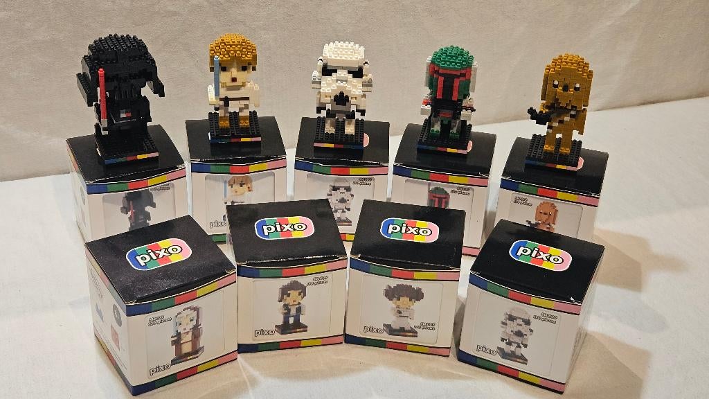 Lot de 9 figurines Star Wars PIXO mini Lego, Ophalen of Verzenden, Zo goed als nieuw